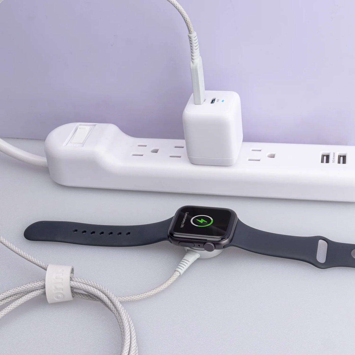 Apple Watch Series 6FT USB-C Smart Watch Charger, White