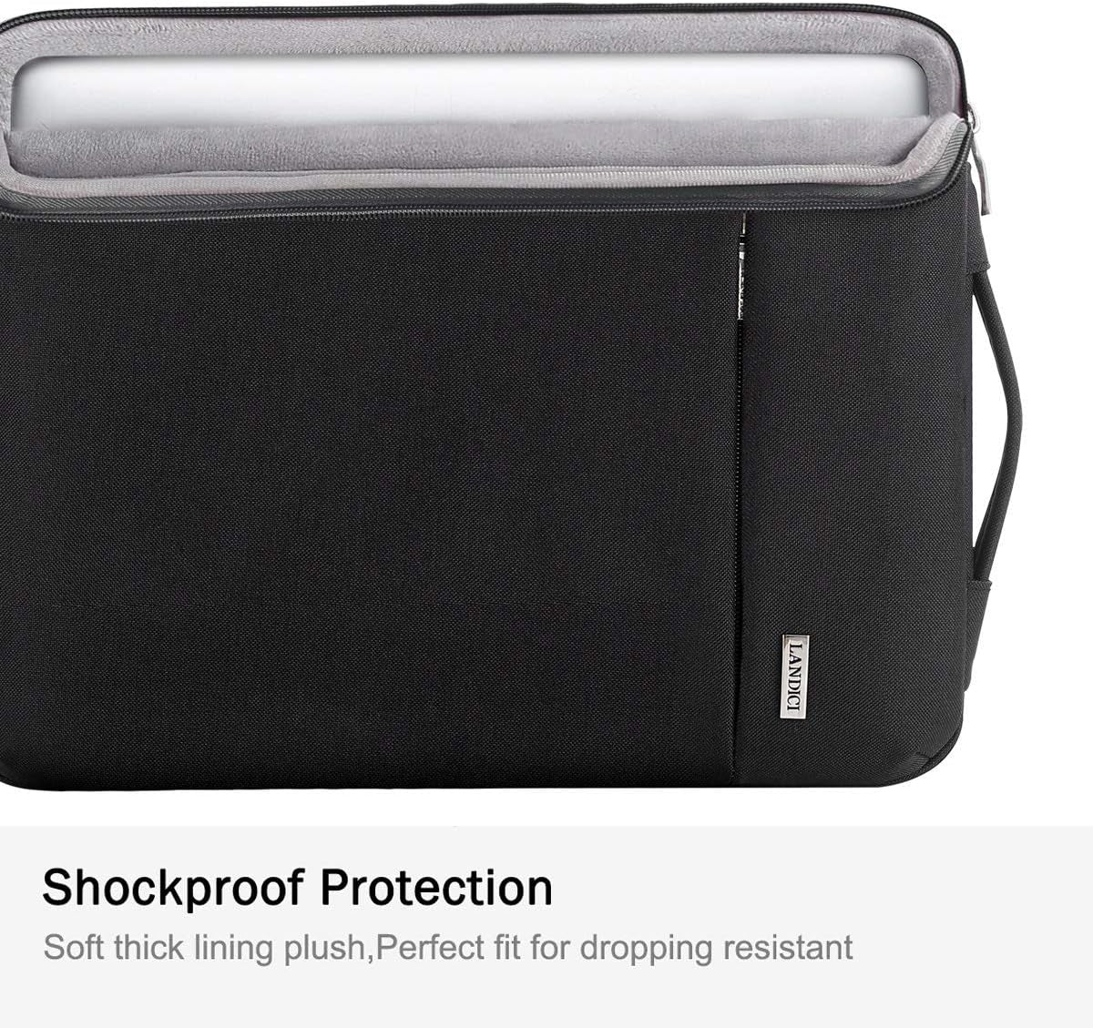 Laptop Sleeve 12-12.9 Inch for Surface Pro 7 8/Laptop Go, Lenovo Acer HP Samsung Chromebook 11.6, Macbook Air 11, Slim Tablet Case Bag for Ipad Pro 12.9 2021-Black