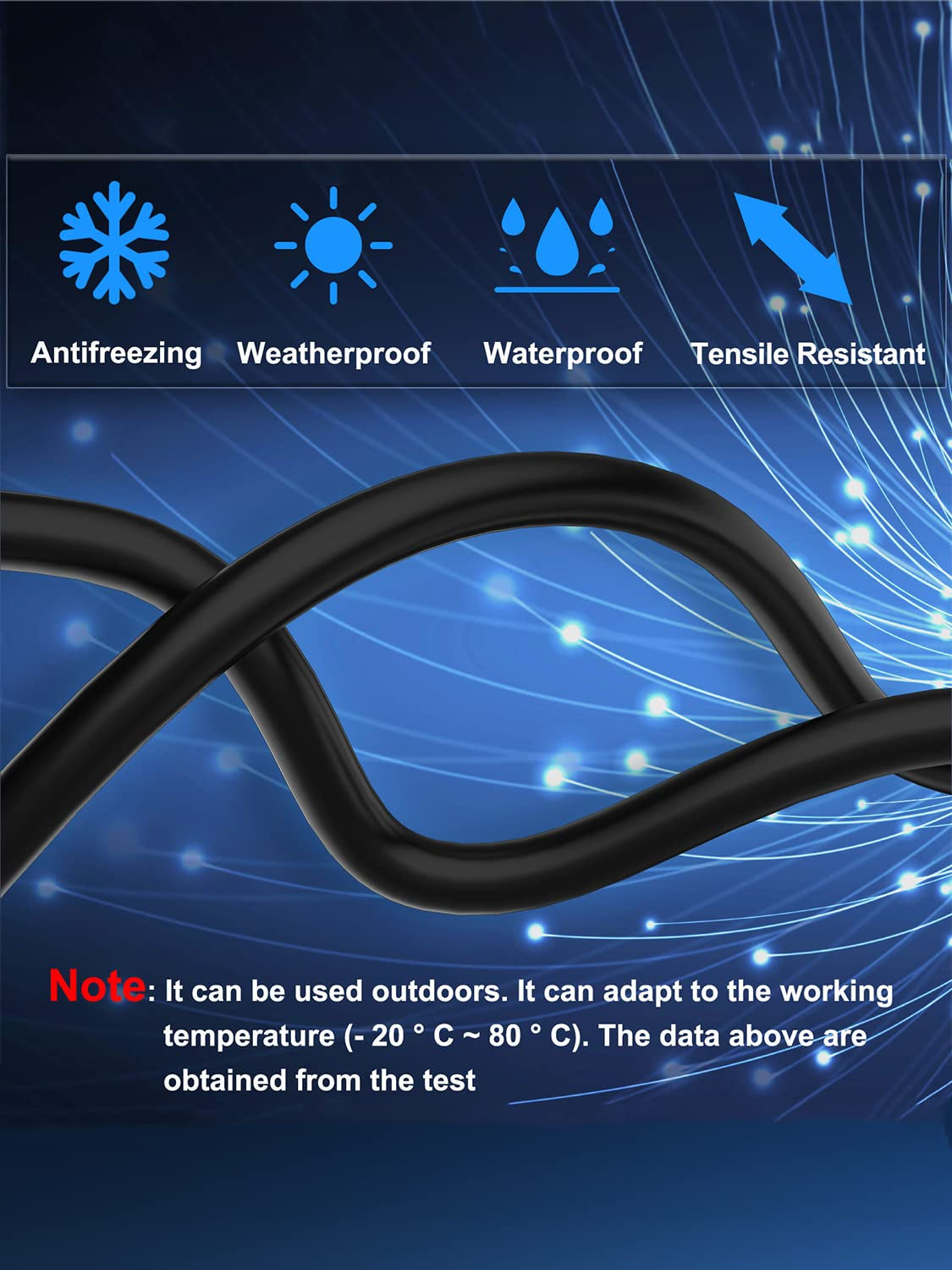 Cat 8 Ethernet Cable 3 Ft Shielded, Indoor&Outdoor, Heavy Duty High Speed Direct Burial 26AWG Cat8 Network Wire, 40Gbps 2000Mhz SFTP Patch Cord, in Wall&Weatherproof RJ45 Cable for Router/Modem/Xbox