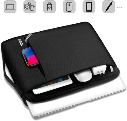 Laptop Sleeve 12-12.9 Inch for Surface Pro 7 8/Laptop Go, Lenovo Acer HP Samsung Chromebook 11.6, Macbook Air 11, Slim Tablet Case Bag for Ipad Pro 12.9 2021-Black