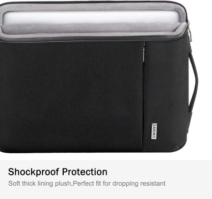 Laptop Sleeve 12-12.9 Inch for Surface Pro 7 8/Laptop Go, Lenovo Acer HP Samsung Chromebook 11.6, Macbook Air 11, Slim Tablet Case Bag for Ipad Pro 12.9 2021-Black